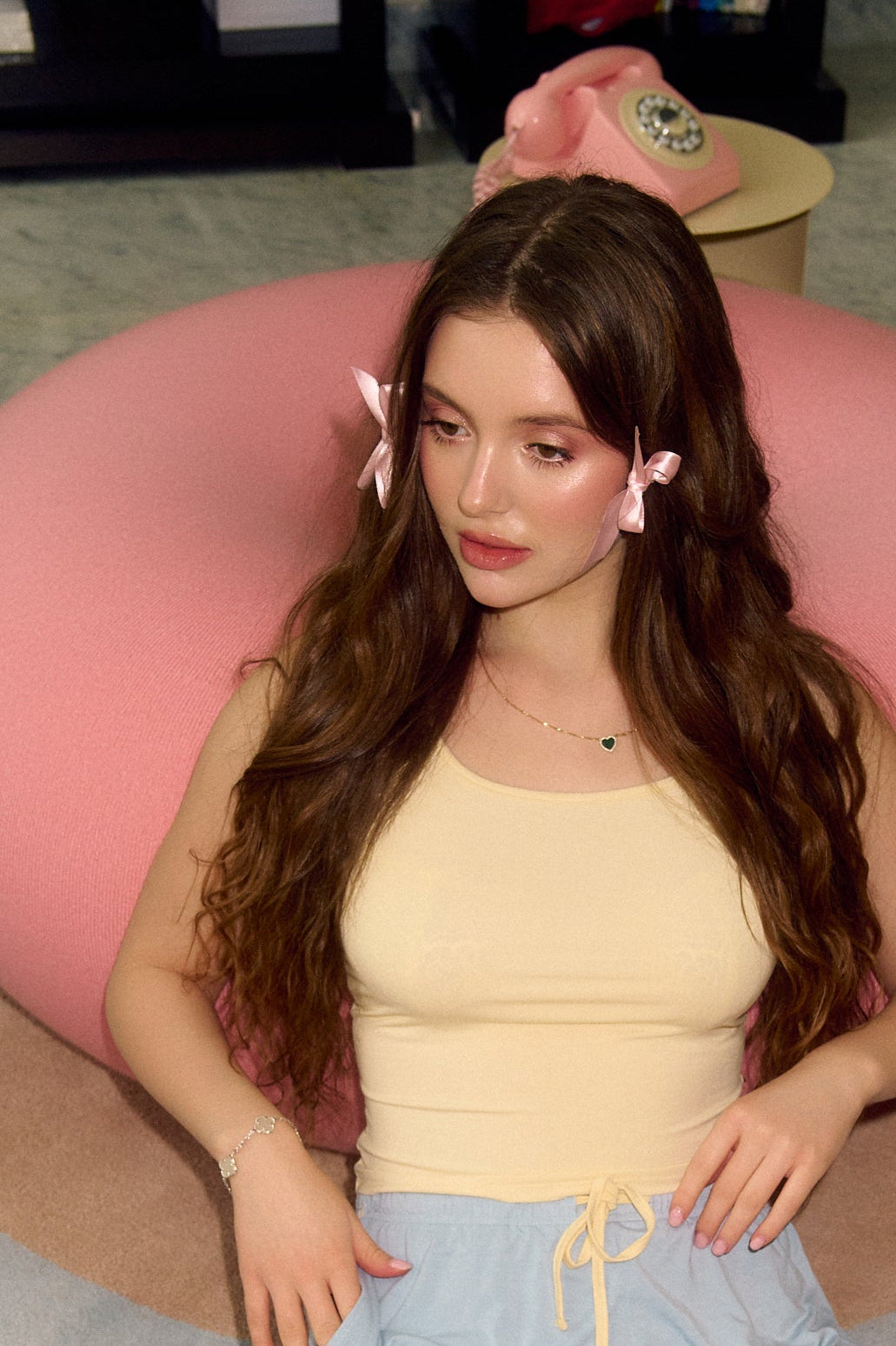 lemon tank top front view