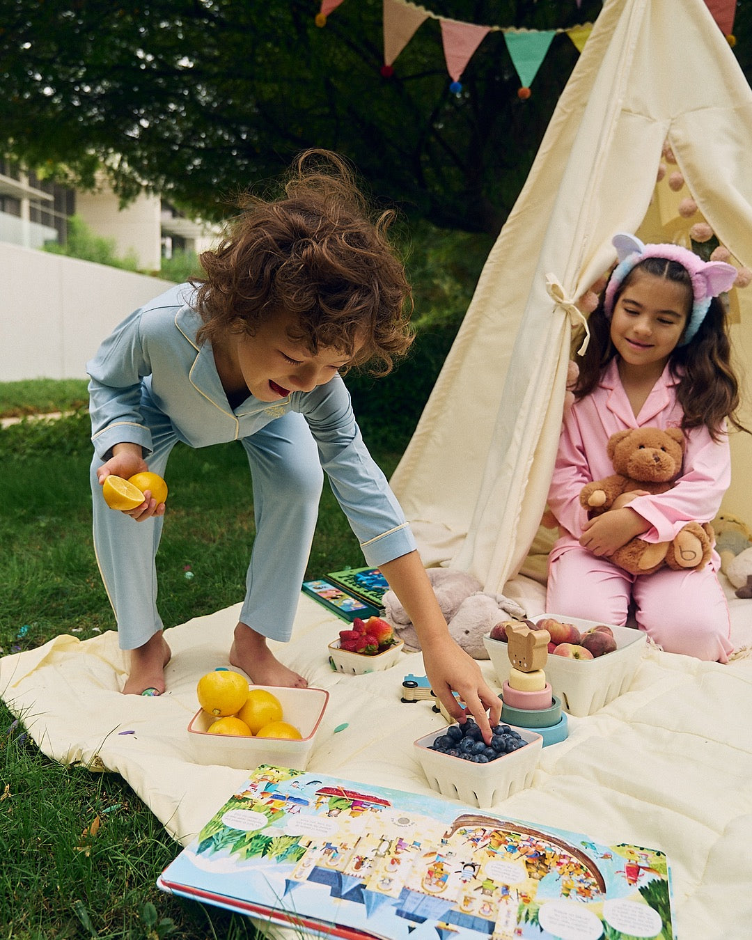 Mini Blueberry Lemon Pants